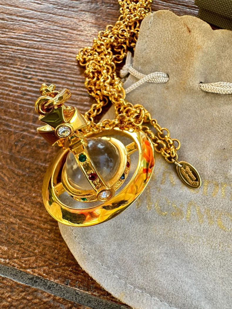 Vivienne Westwood Vivienne Westwood Saturn Large Necklace - dmc Size ONE SIZE - 3 Thumbnail