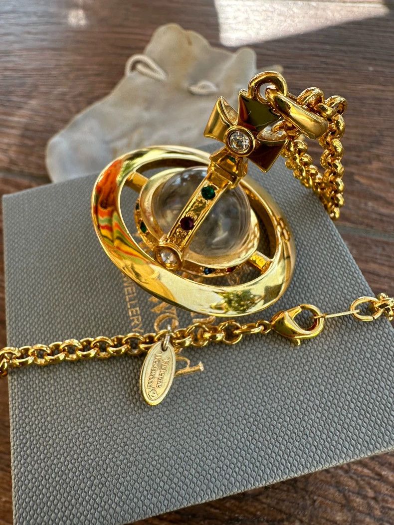 Vivienne Westwood Vivienne Westwood Saturn Large Necklace - dmc Size ONE SIZE - 4 Thumbnail