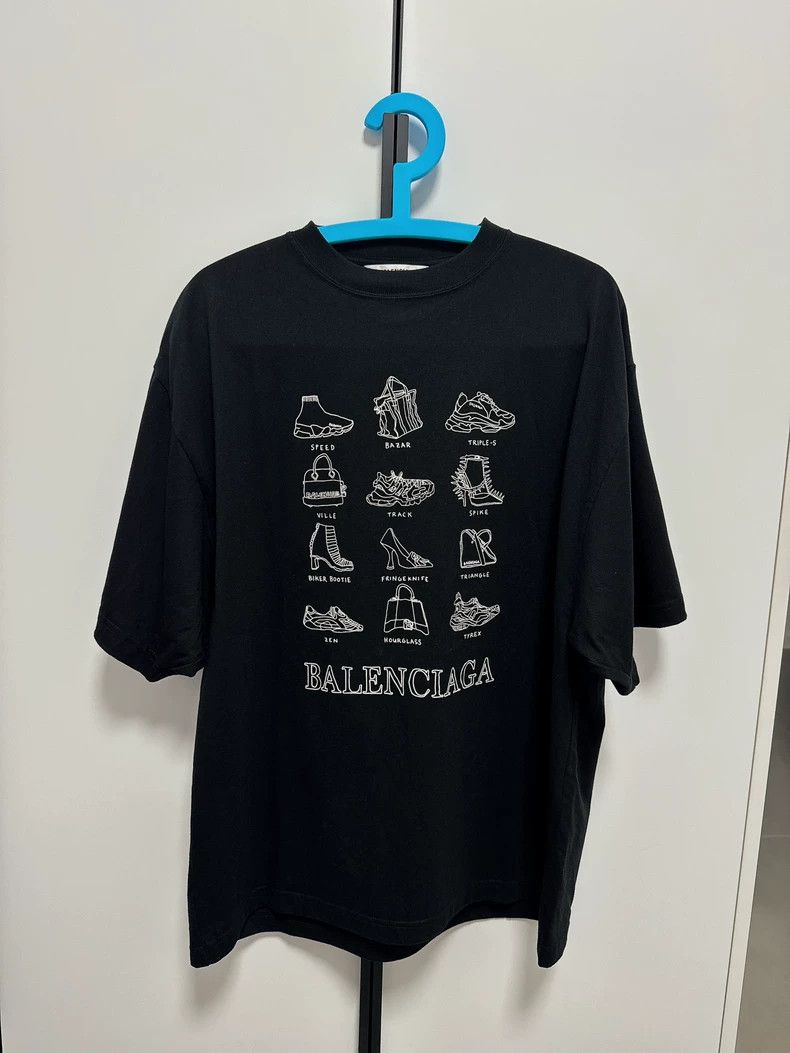 Balenciaga Balenciaga Men's Logo Print Short Sleeve T-Shirt - dmc Size US XS / EU 42 / 0 - 2 Thumbnail