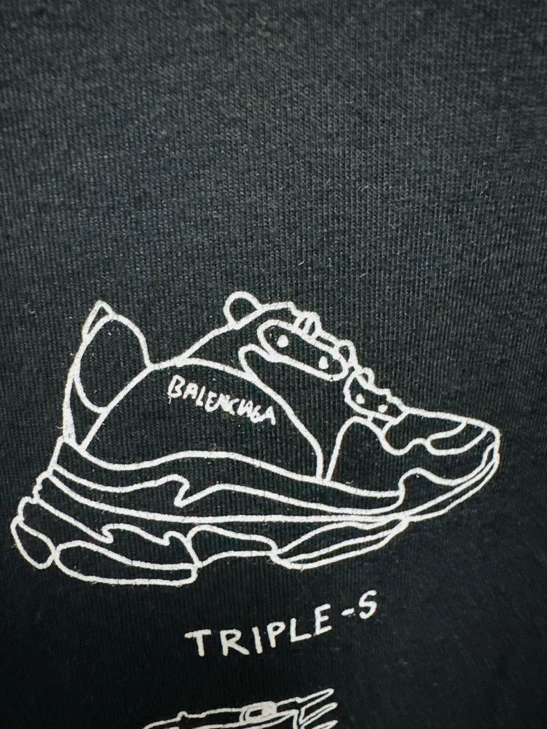 Balenciaga Balenciaga Men's Logo Print Short Sleeve T-Shirt - dmc Size US XS / EU 42 / 0 - 4 Thumbnail