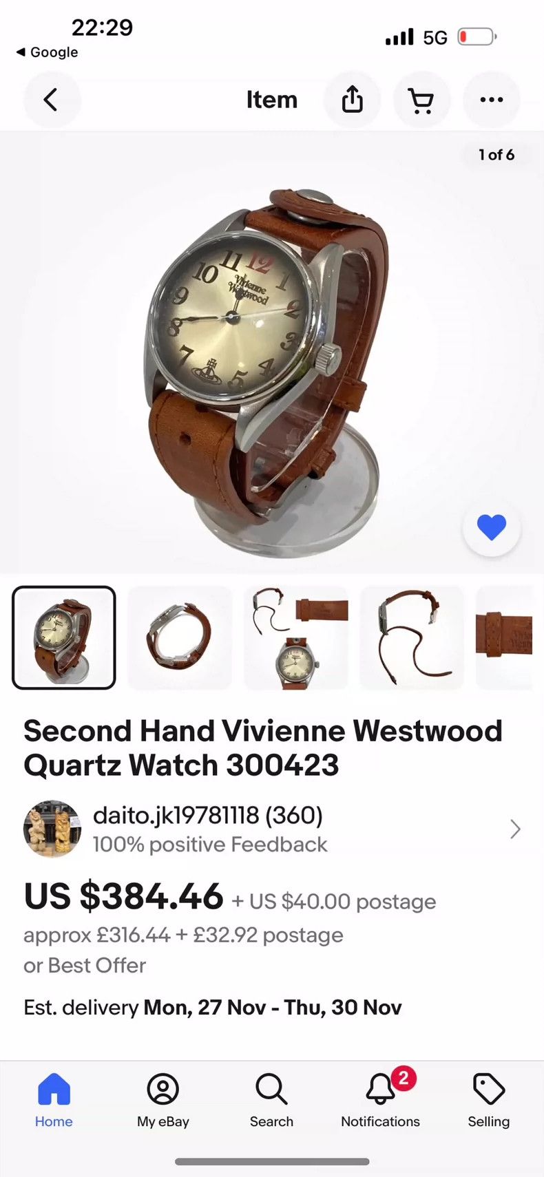 Vivienne Westwood Vivienne Westwood Limited Edition Watch - dmc Size ONE SIZE - 9 Thumbnail