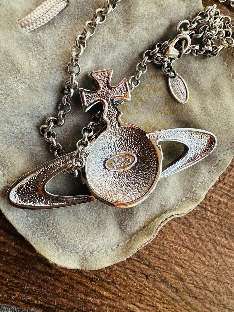 Vivienne Westwood Vivienne Westwood Gold Saturn Necklace - dmc Size ONE SIZE - 5 Thumbnail