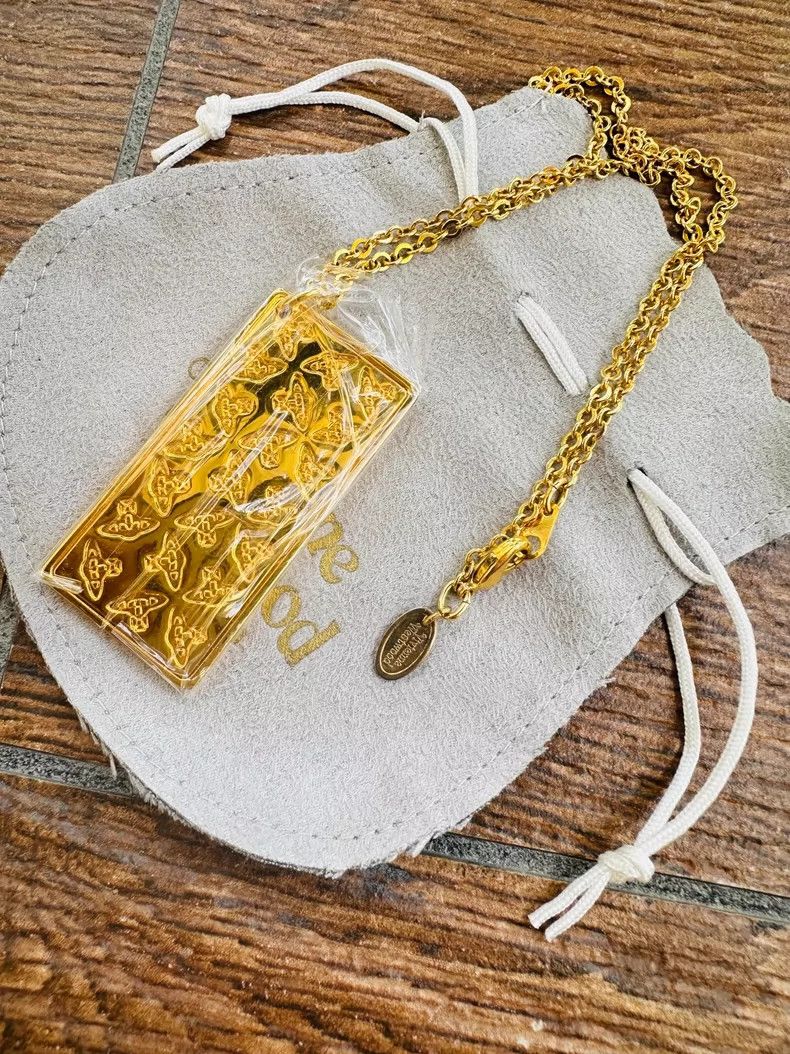 Vivienne Westwood Vivienne Westwood Gold Tag Pendant Necklace - dmc Size ONE SIZE - 3 Thumbnail