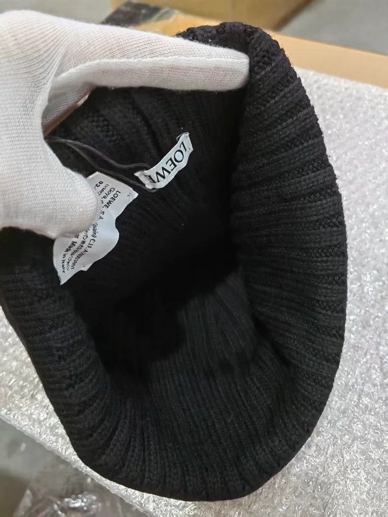 Loewe LOEWE Ribbed Wool Knit Beanie - dmc Size ONE SIZE - 5 Thumbnail