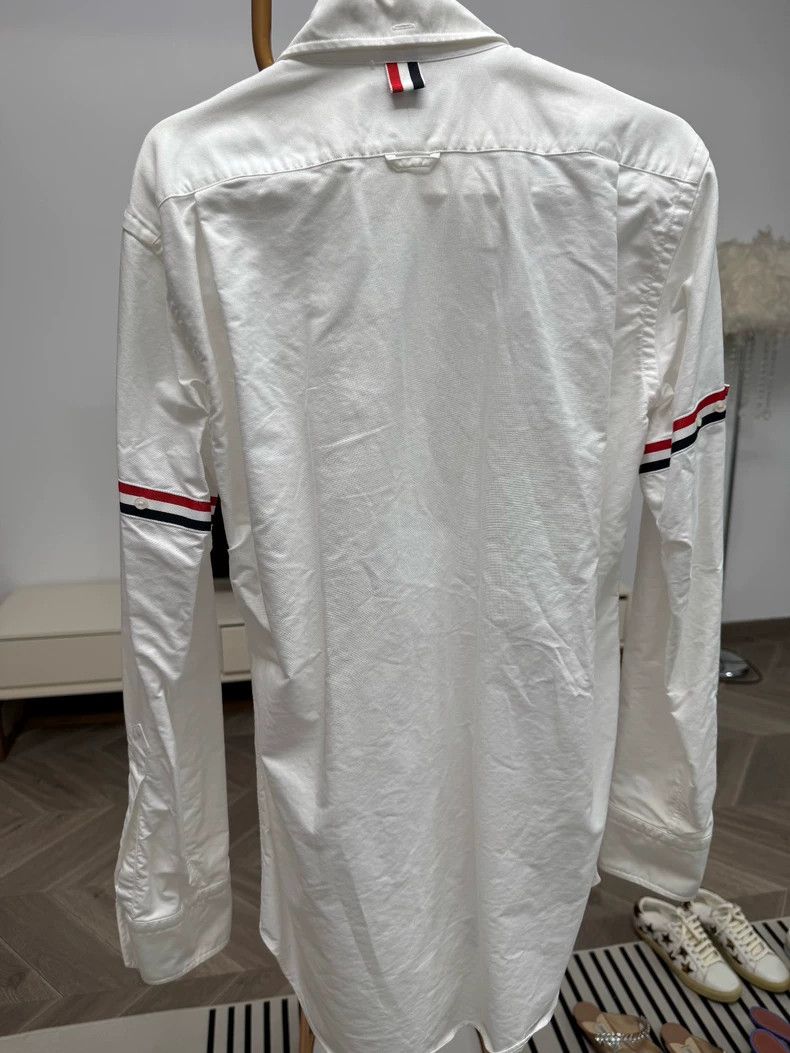 Thom Browne Thom Browne Classic Cuff Logo Shirt - dmc Size US M / EU 48-50 / 2 - 2 Thumbnail