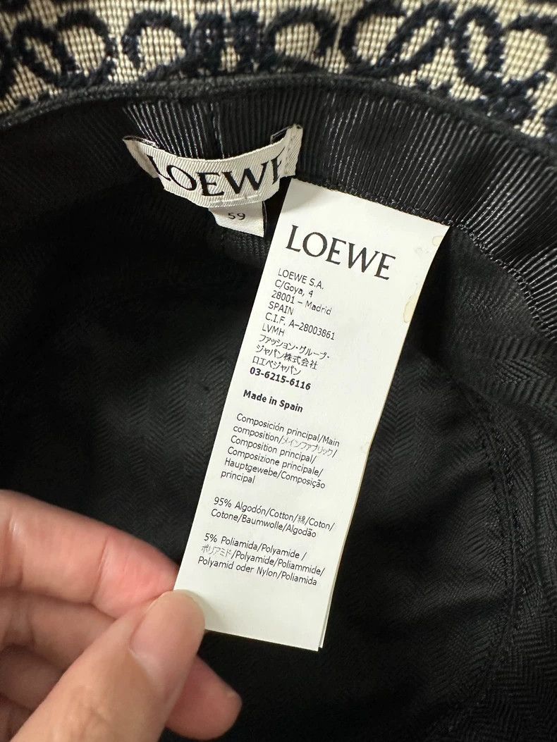Loewe Loewe Bucket Hat Jacquard Leather - dmc Size ONE SIZE - 5 Thumbnail