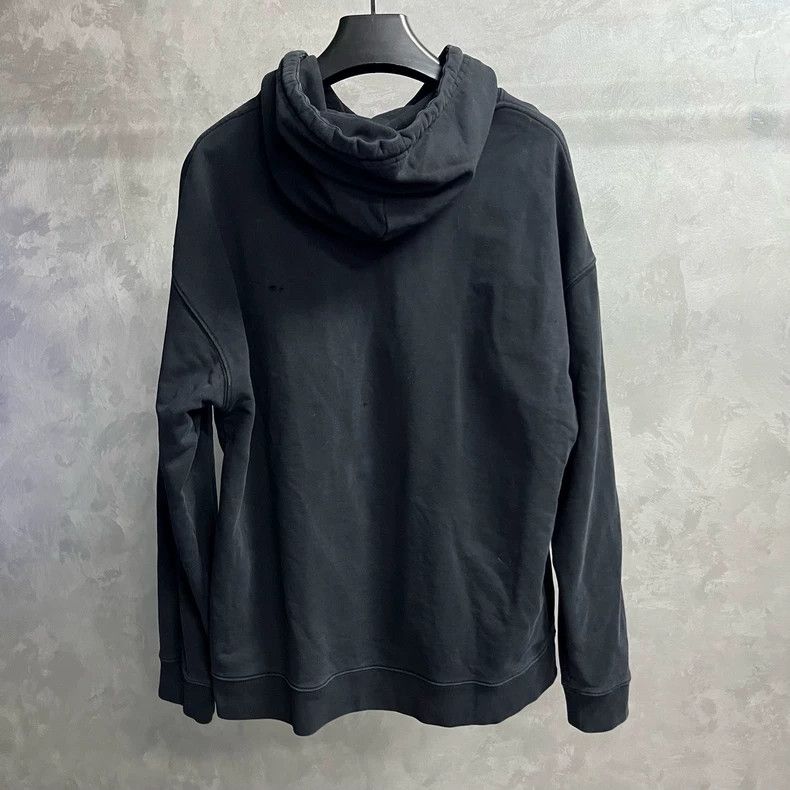 Loewe Loewe Black Leather Patch Hooded Sweatshirt - dmc Size US XL / EU 56 / 4 - 2 Thumbnail