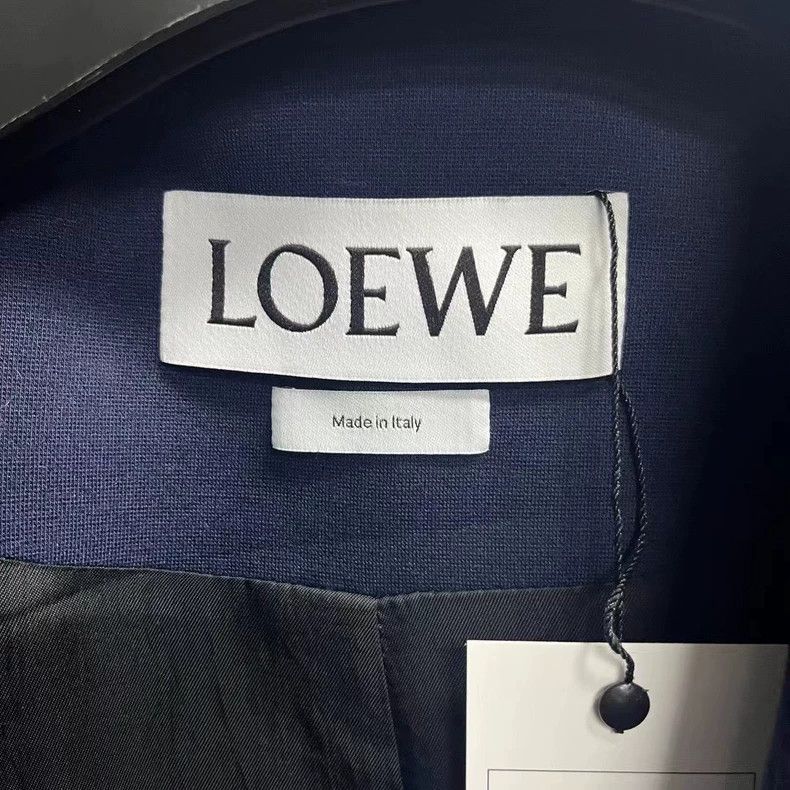 Loewe Loewe Blue Lapel Single-Breasted Coat - dmc Size US L / EU 52-54 / 3 - 3 Thumbnail