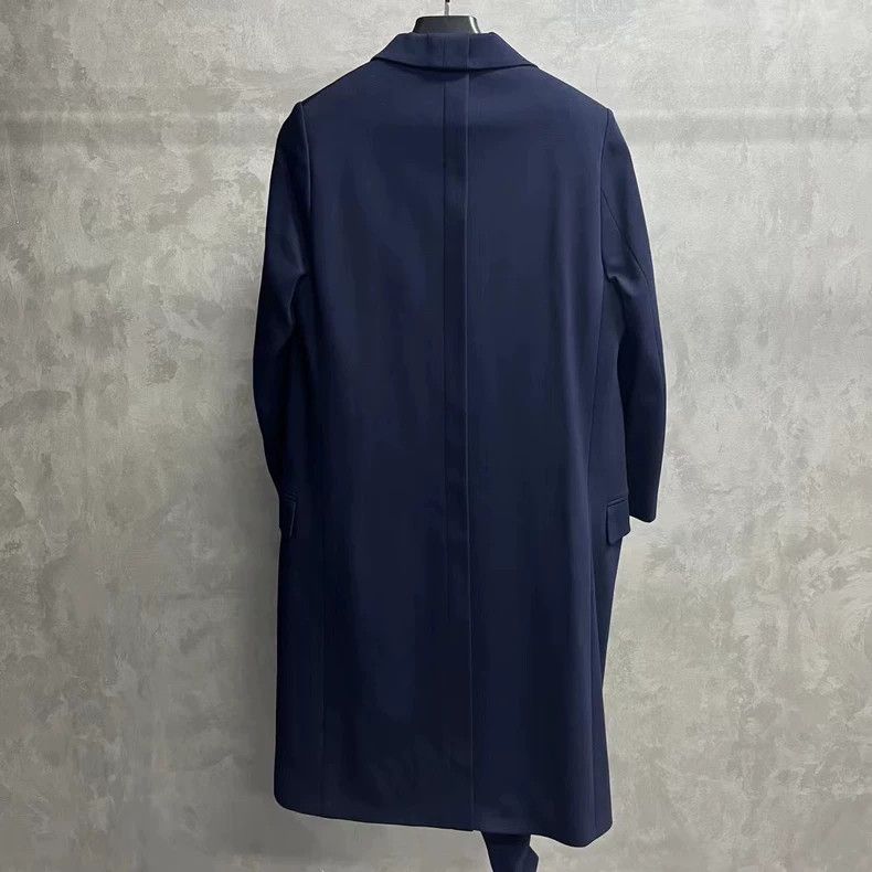 Loewe Loewe Blue Lapel Single-Breasted Coat - dmc Size US L / EU 52-54 / 3 - 2 Thumbnail