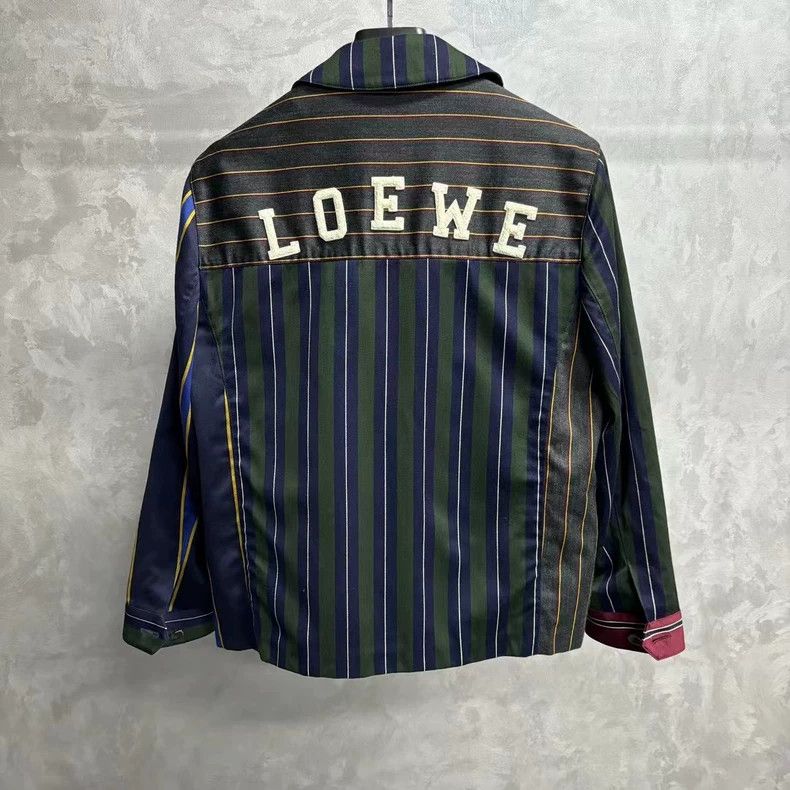 Loewe Loewe Colorblock Stripe Logo Shirt Jacket - dmc Size US XS / EU 42 / 0 - 2 Thumbnail