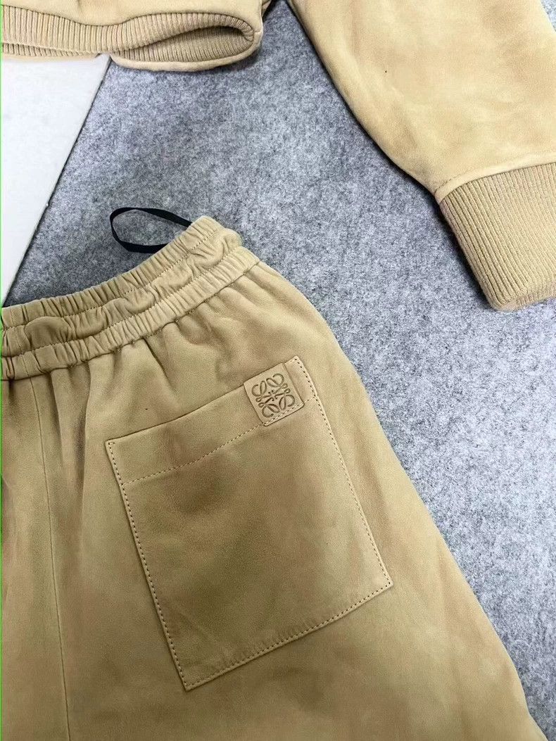 Loewe Loewe Suede Logo Hooded Set - dmc Size US 36 / EU 52 - 3 Thumbnail