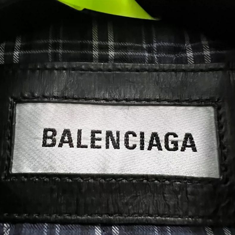 Balenciaga Balenciaga Black Graffiti Logo Leather Jacket - dmc Size US S / EU 44-46 / 1 - 3 Thumbnail