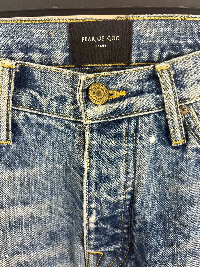 Fear of God Fear of God Blue Splatter OG Jeans - dmc Size US 30 / EU 46 - 4 Thumbnail