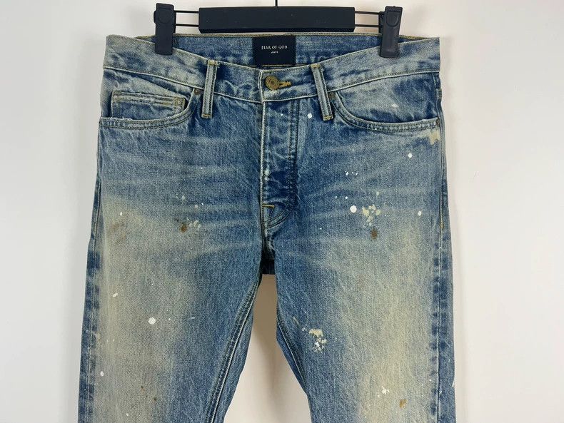 Fear of God Fear of God Blue Splatter OG Jeans - dmc Size US 30 / EU 46 - 3 Thumbnail