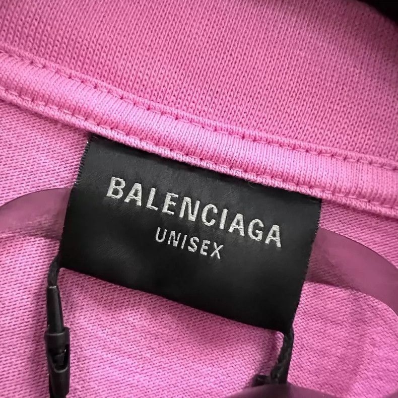 Balenciaga Balenciaga Pink Logo Print Short Sleeve - dmc Size US M / EU 48-50 / 2 - 4 Thumbnail