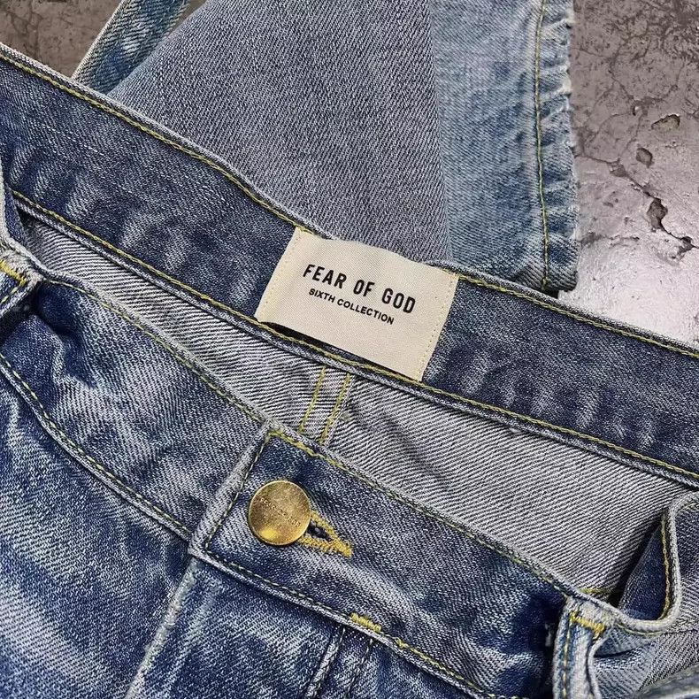 Fear of God Fear of God 6th Blue Distressed Jeans - dmc Size US 32 / EU 48 - 2 Thumbnail