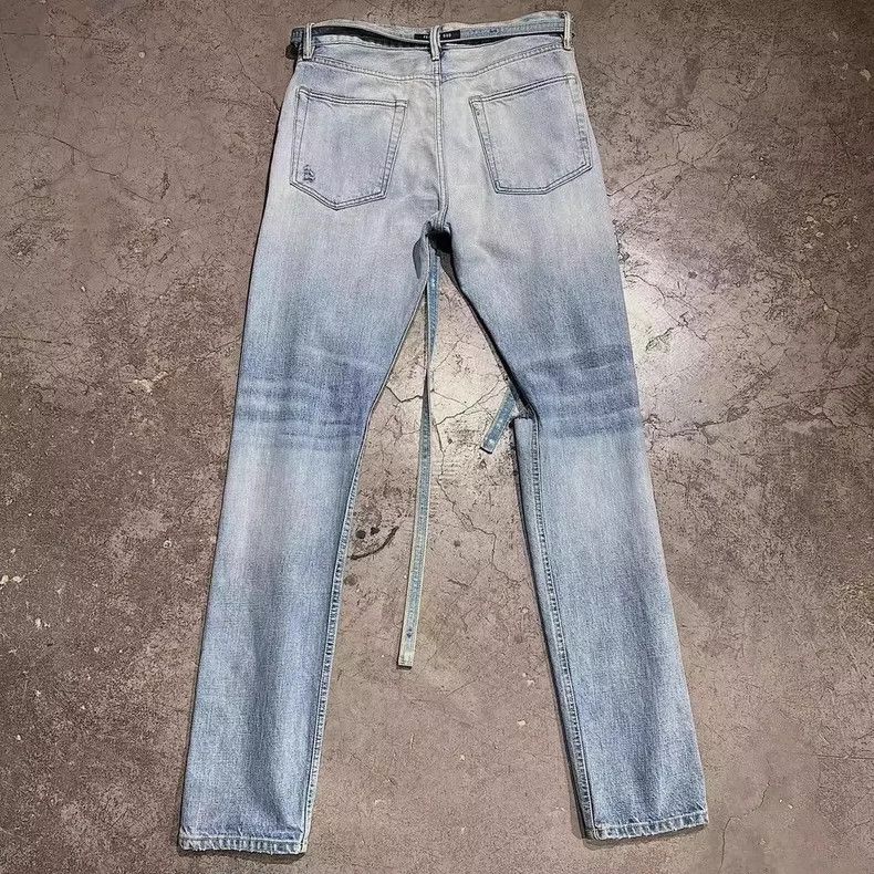 Fear of God Fear of God 6th Blue Distressed Jeans - dmc Size US 32 / EU 48 - 4 Thumbnail