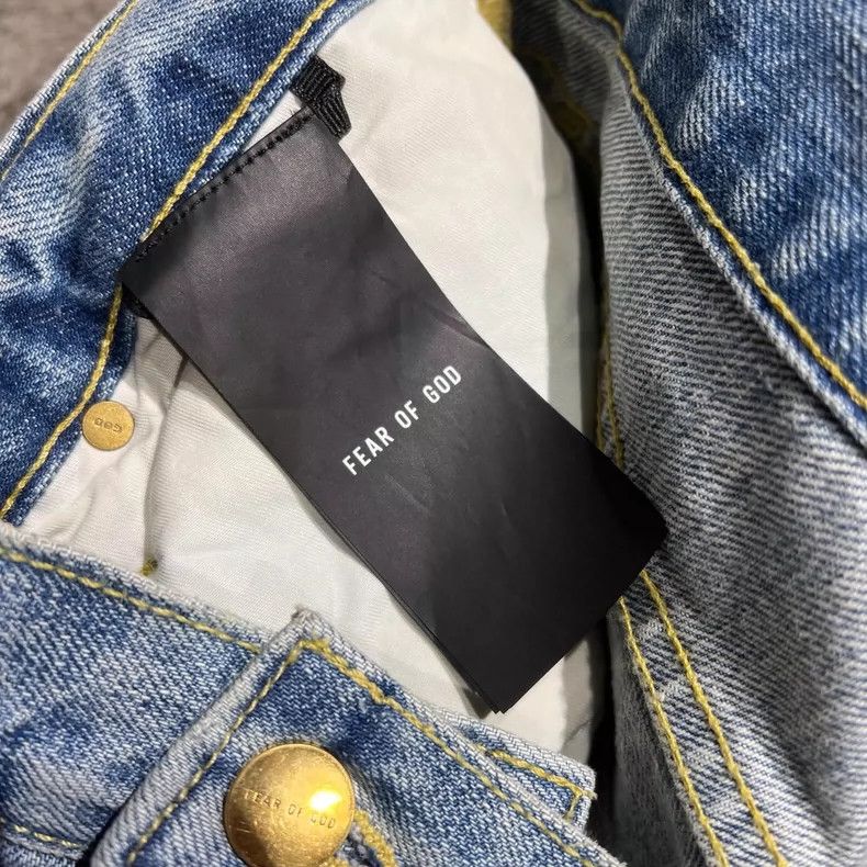 Fear of God Fear of God 6th Blue Distressed Jeans - dmc Size US 32 / EU 48 - 6 Thumbnail