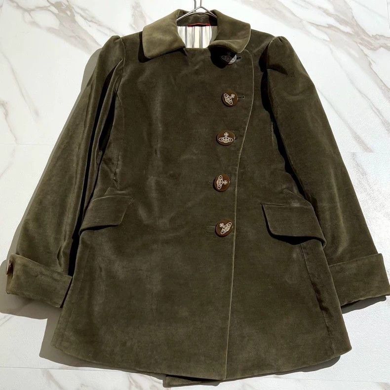 Vivienne Westwood Vivienne Westwood Green Velvet Coat - dmc Size US L / EU 52-54 / 3 - 2 Thumbnail