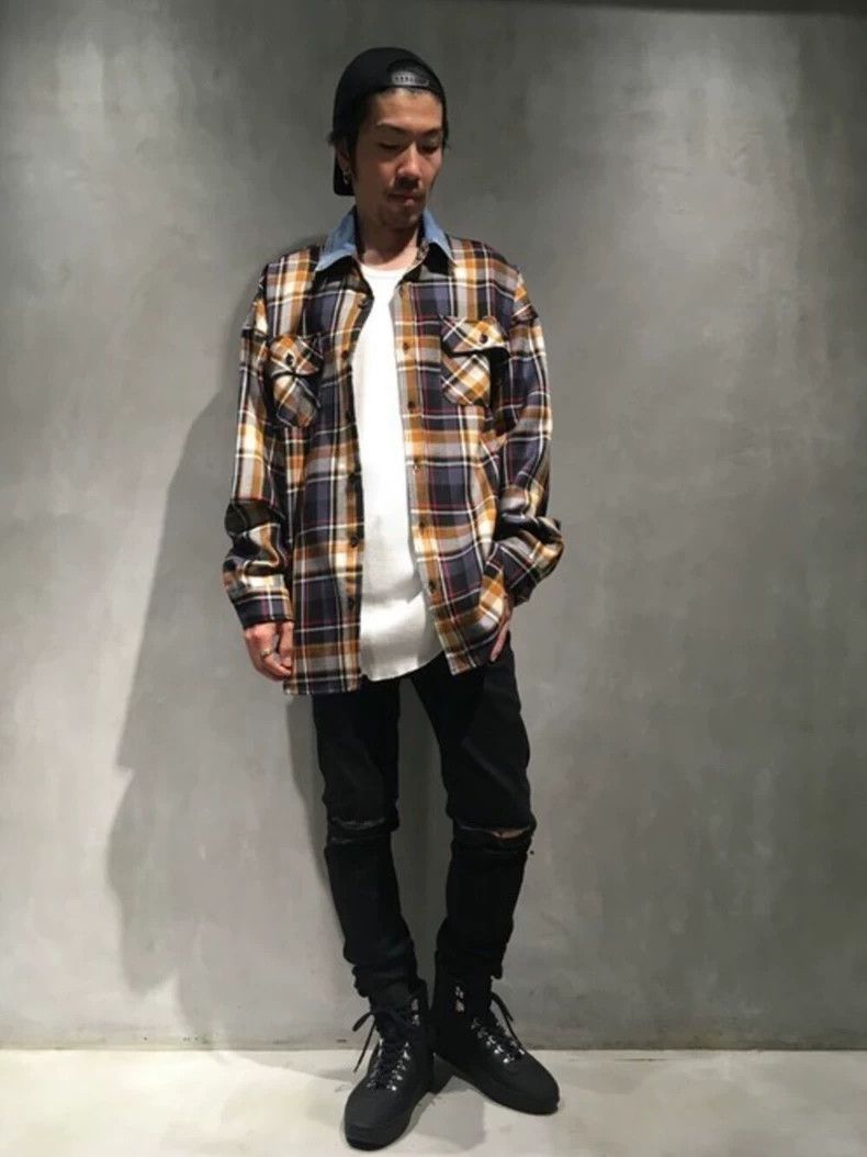 Fear of God Fear of God 5th Collar Denim Flannel - dmc Size US S / EU 44-46 / 1 - 7 Thumbnail