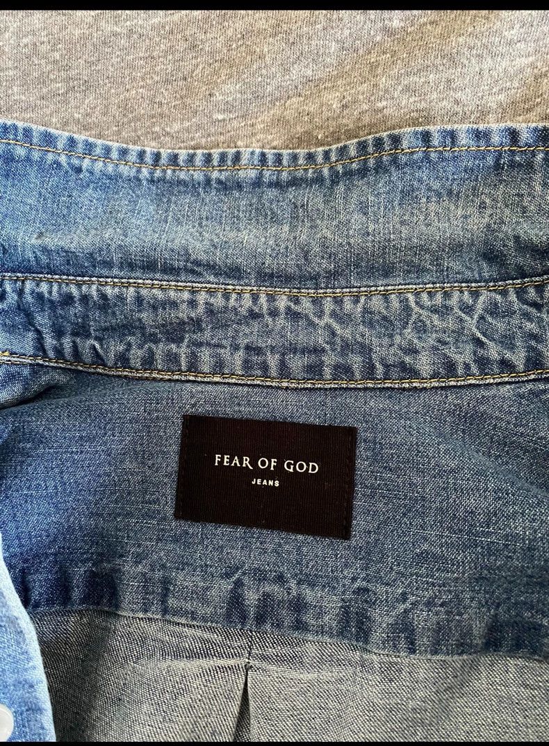 Fear of God Fear of God 5th Denim Shirt XS - dmc Size US XS / EU 42 / 0 - 4 Thumbnail