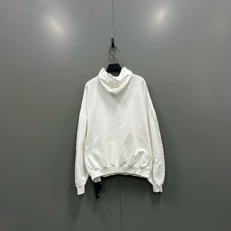 Balenciaga Balenciaga White Washed Logo Hoodie - dmc Size US S / EU 44-46 / 1 - 2 Thumbnail