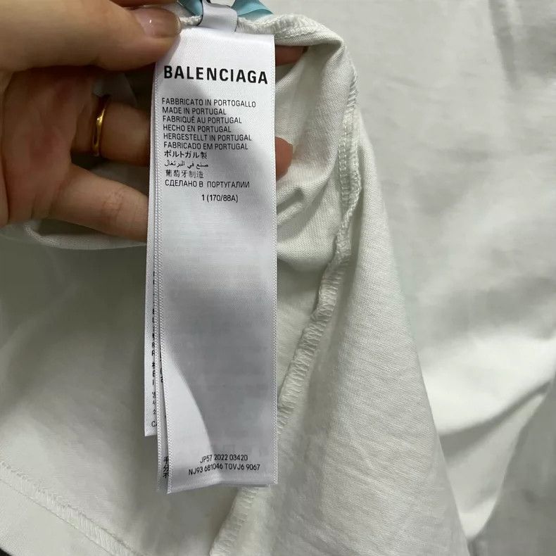 Balenciaga Balenciaga White Crewneck Casual Longsleeve - dmc Size US S / EU 44-46 / 1 - 4 Thumbnail