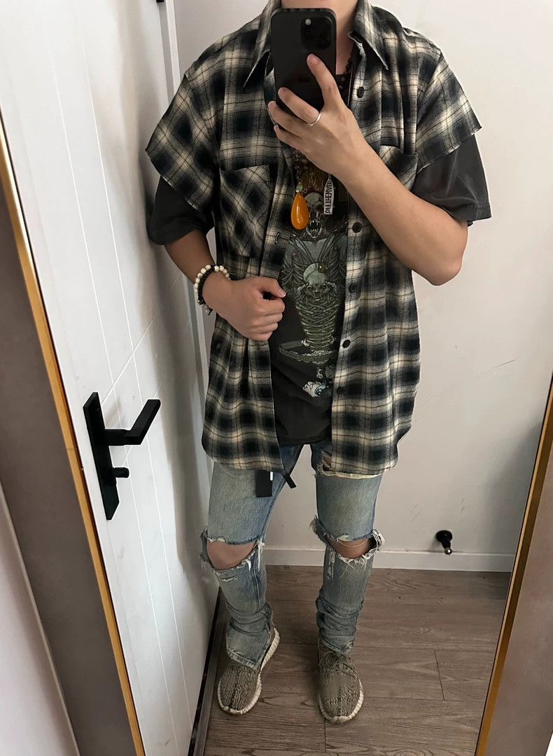 Fear of God Fear of God Sleeveless Flannel Shirt - dmc Size US M / EU 48-50 / 2 - 9 Thumbnail