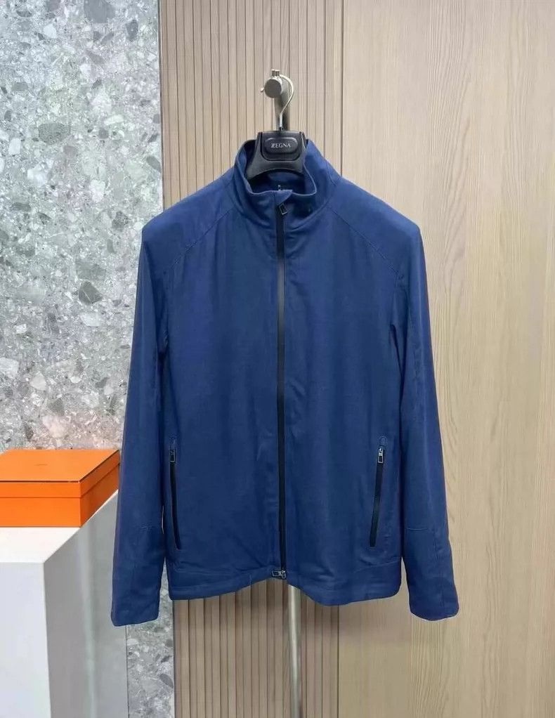 Loro Piana Loro Piana 12 Micron Wool Bomber Jacket - dmc Size US XXL / EU 58 / 5 - 2 Thumbnail