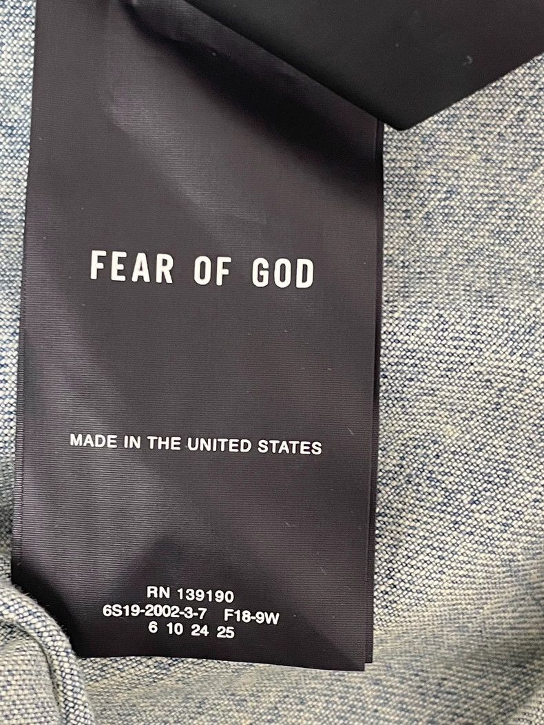 Fear of God Fear of God Season 6 OS Denim Jacket - dmc Size US S / EU 44-46 / 1 - 5 Thumbnail