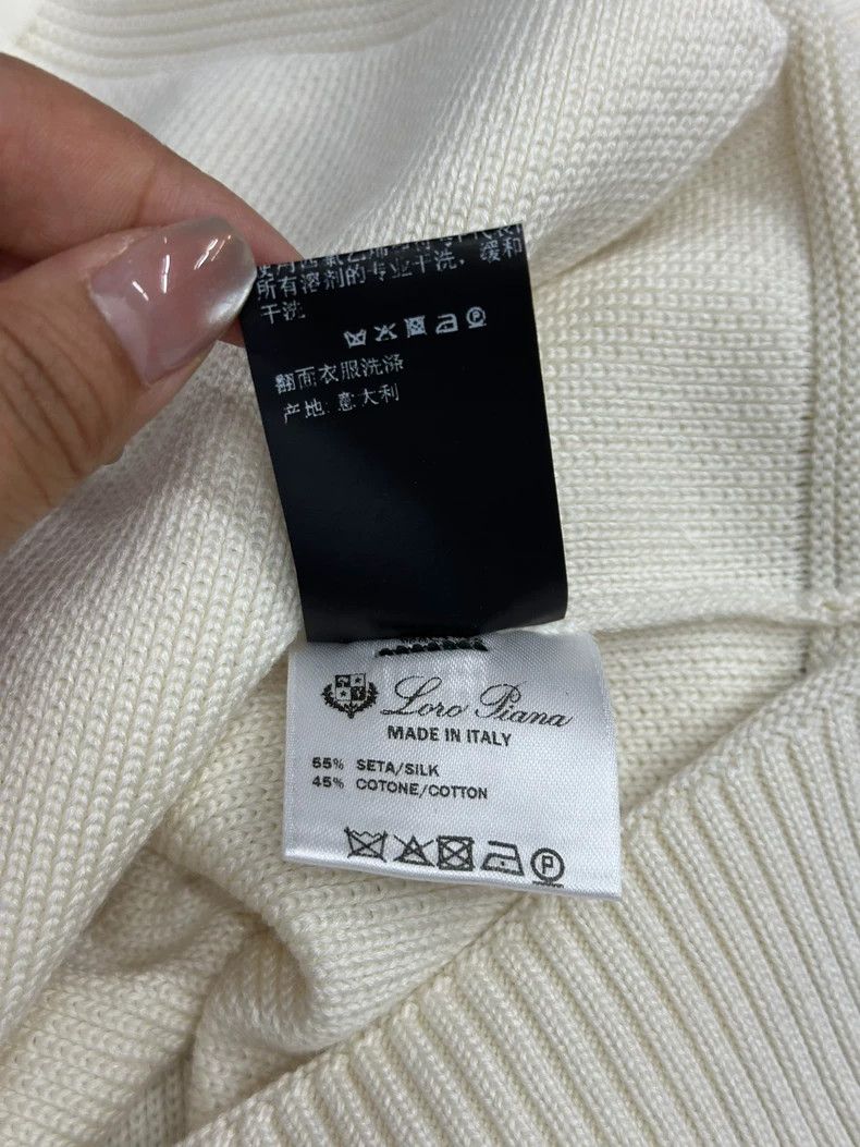 Loro Piana Loro Piana White Hooded Zip Short-Sleeve Top - dmc Size US M / EU 48-50 / 2 - 7 Thumbnail
