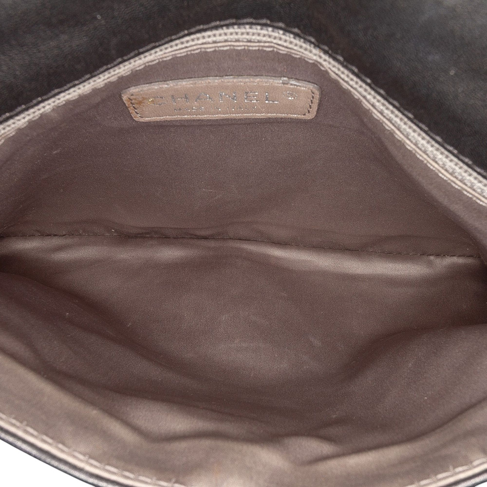 Chanel Chanel Quilted Metallic Distressed Lambskin CC Crystal Flap Size ONE SIZE - 4 Thumbnail
