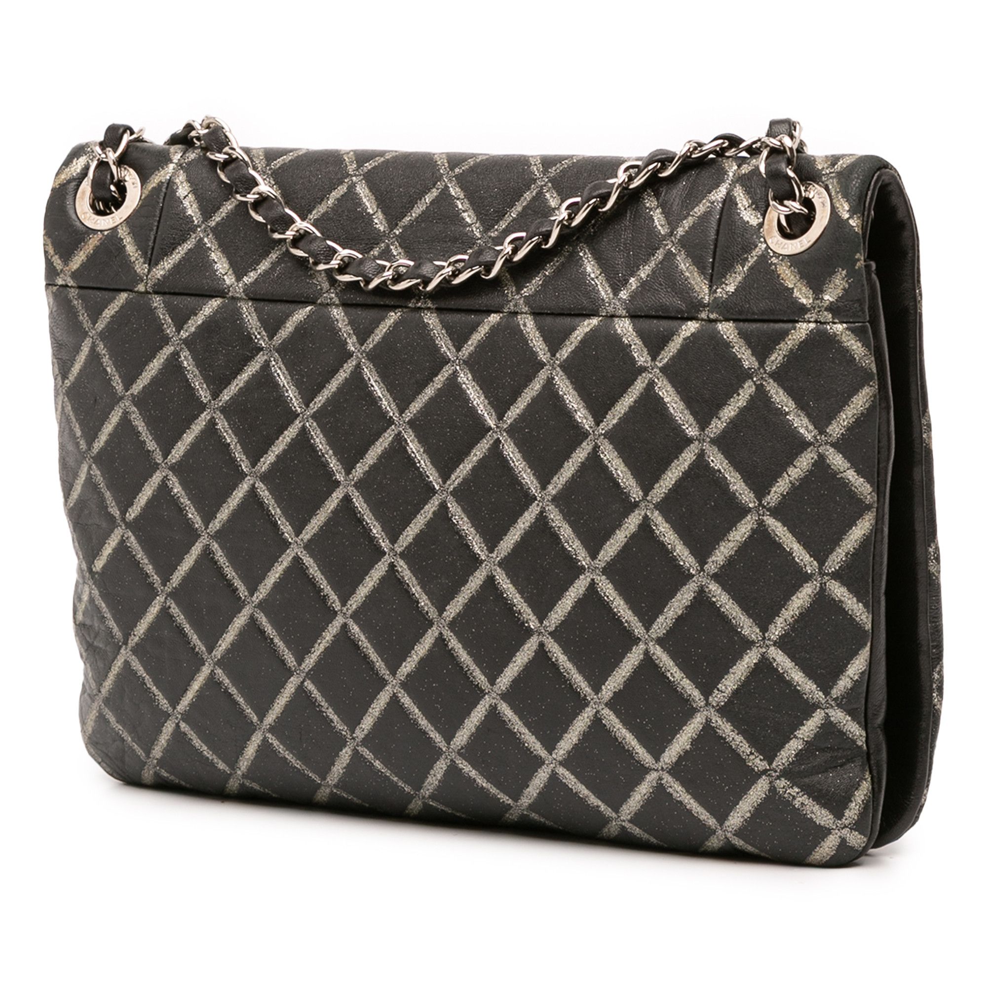 Chanel Chanel Quilted Metallic Distressed Lambskin CC Crystal Flap Size ONE SIZE - 2 Thumbnail