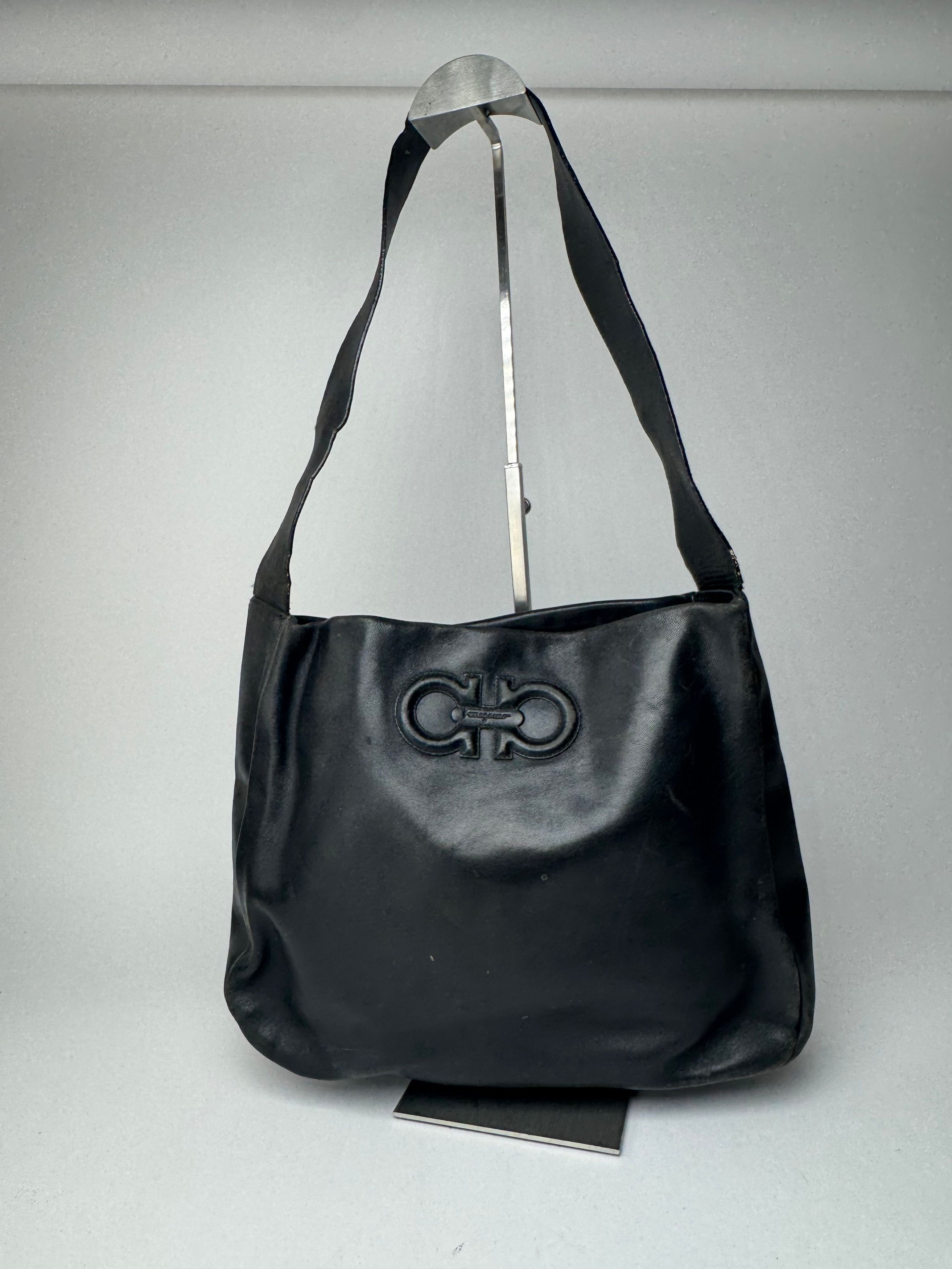 Salvatore Ferragamo Vintage Leather bag Black Size ONE SIZE - 5 Thumbnail