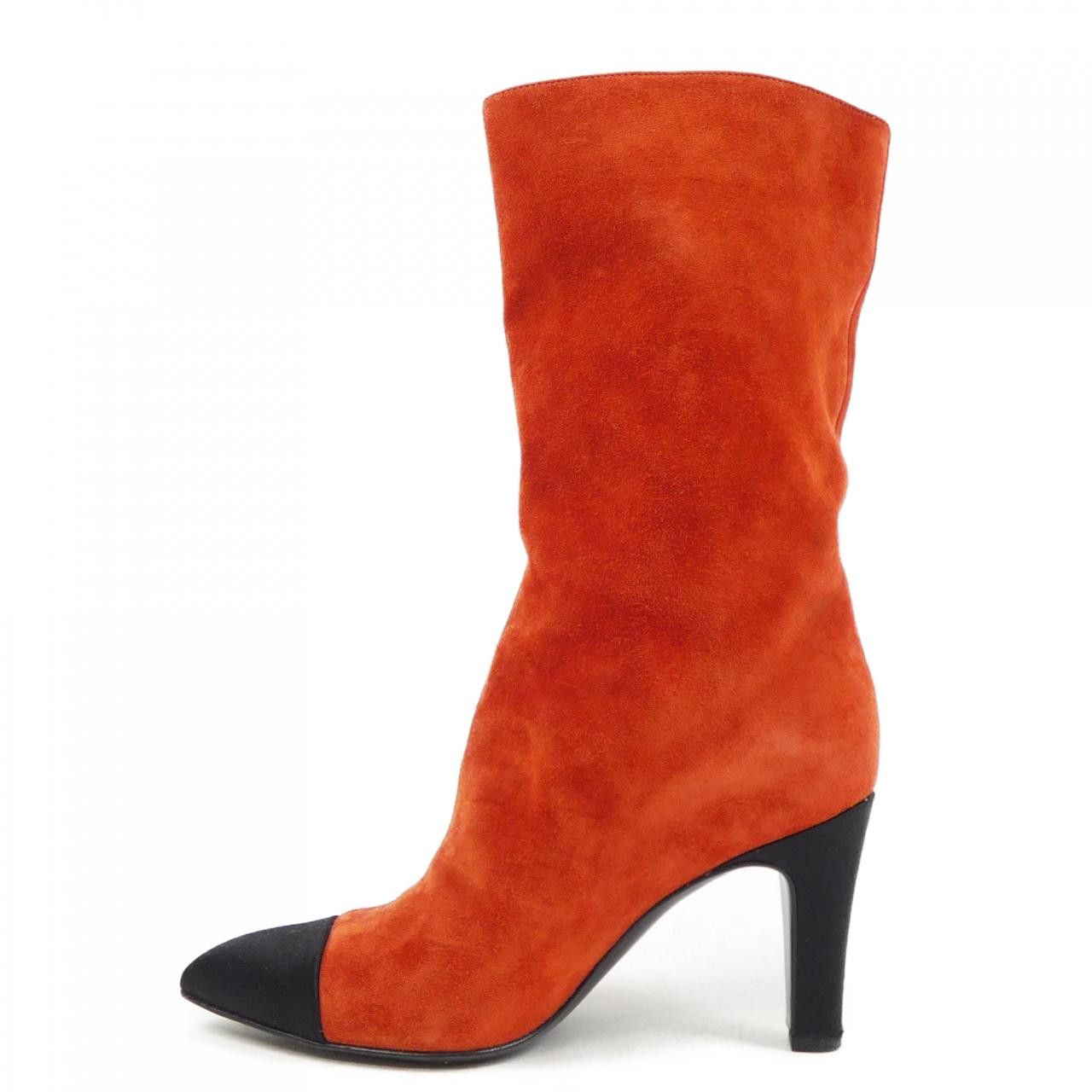 Chanel Chanel Chanel Suede Calfskin Satin Boots Suede Shoes G33119Y51214 DUTY FREE for USA Size ONE SIZE - 2 Thumbnail