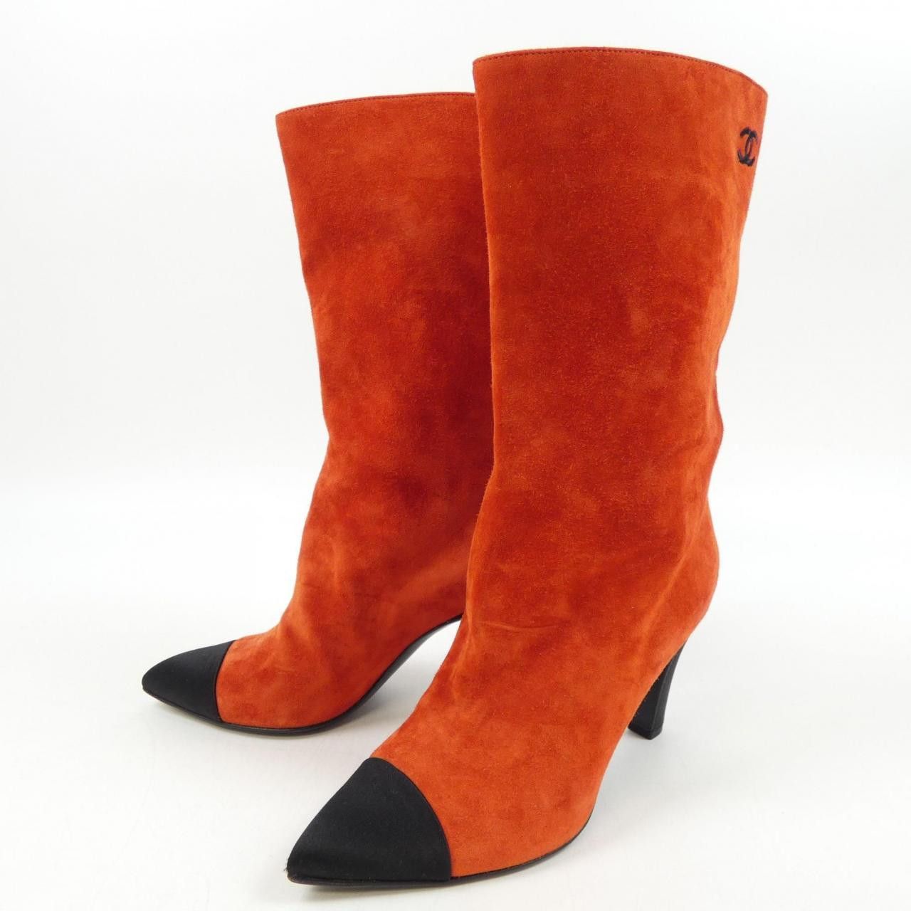 Chanel Chanel Chanel Suede Calfskin Satin Boots Suede Shoes G33119Y51214 DUTY FREE for USA Size ONE SIZE - 3 Thumbnail