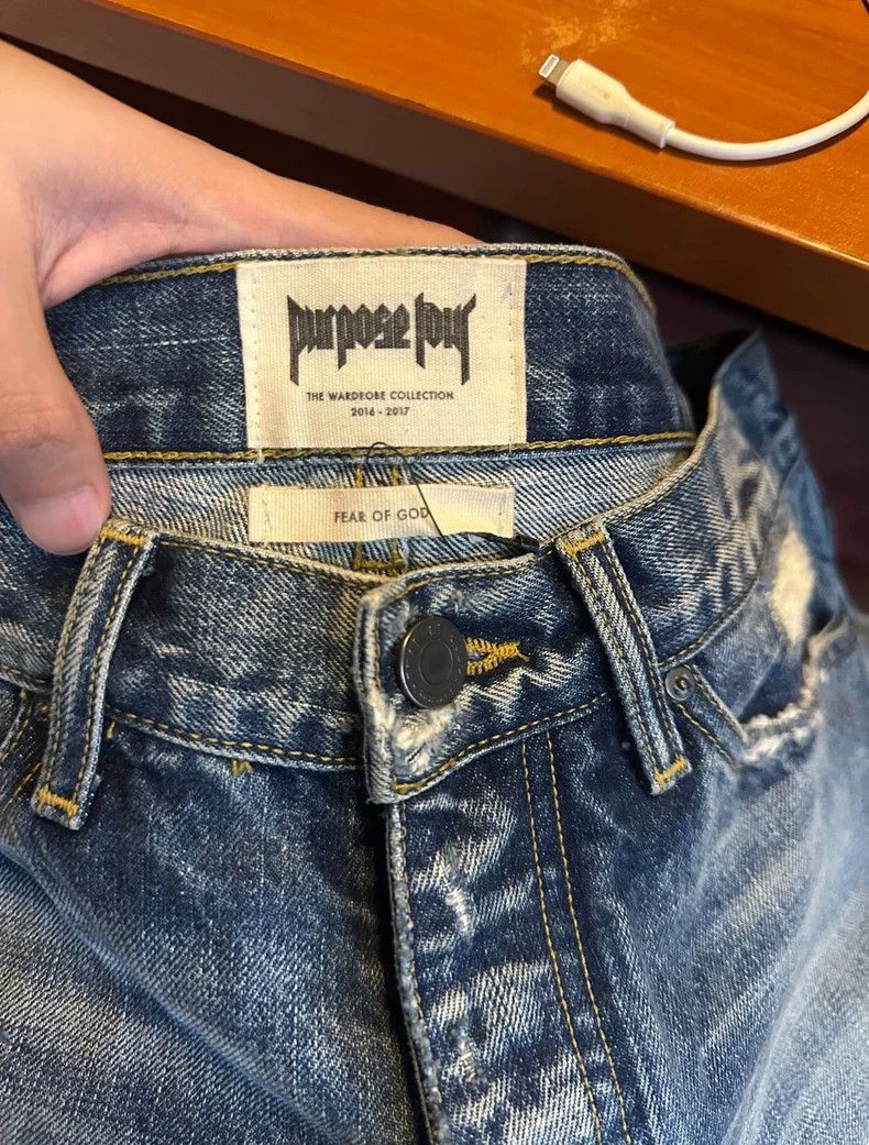 Fear of God Fear of God X Purpose Ink Blue Denim - dmc Size US 28 / EU 44 - 3 Thumbnail