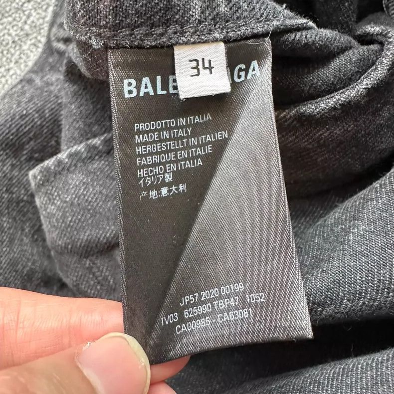 Balenciaga Balenciaga Black Metal Stud Denim Jacket - dmc Size US L / EU 52-54 / 3 - 6 Thumbnail