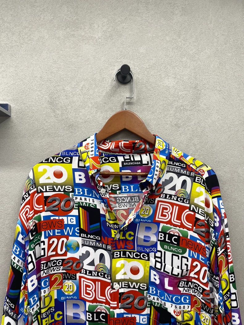 Balenciaga Balenciaga Printed Button Up Shirt - dmc Size US L / EU 52-54 / 3 - 3 Thumbnail