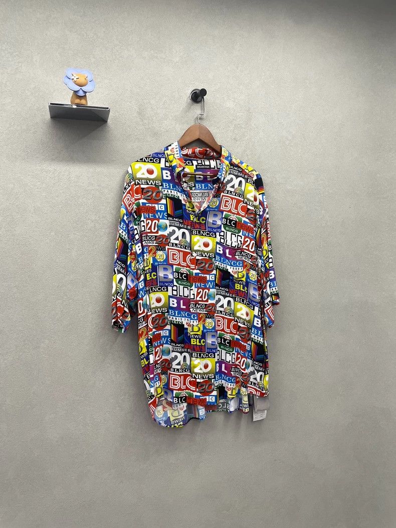 Balenciaga Balenciaga Printed Button Up Shirt - dmc Size US L / EU 52-54 / 3 - 2 Thumbnail
