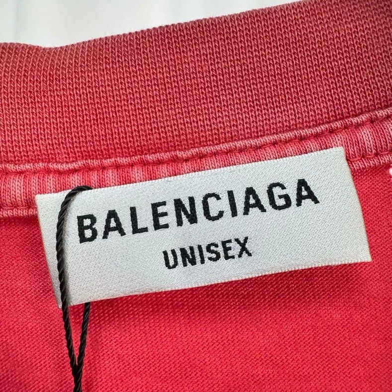 Balenciaga Balenciaga Washed Distressed Logo Tee - dmc Size US M / EU 48-50 / 2 - 6 Thumbnail