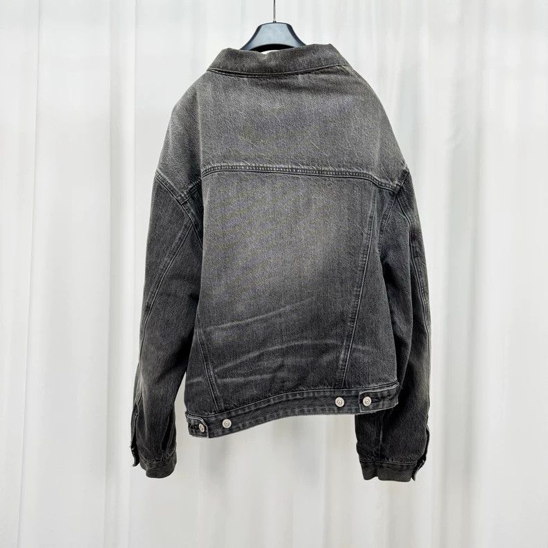 Balenciaga Balenciaga Washed Denim Cotton Jacket - dmc Size US M / EU 48-50 / 2 - 2 Thumbnail