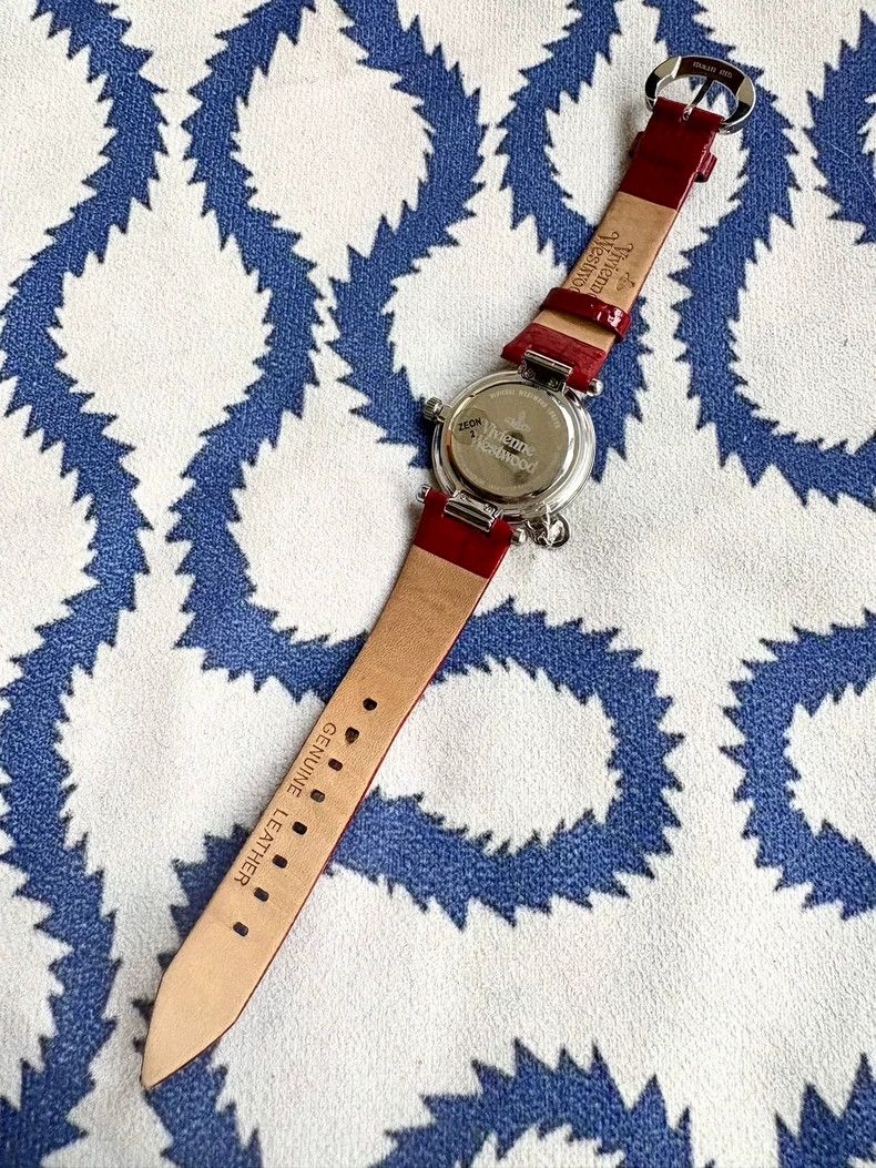 Vivienne Westwood Vivienne Westwood Red Crystal Saturn Watch - dmc Size ONE SIZE - 3 Thumbnail