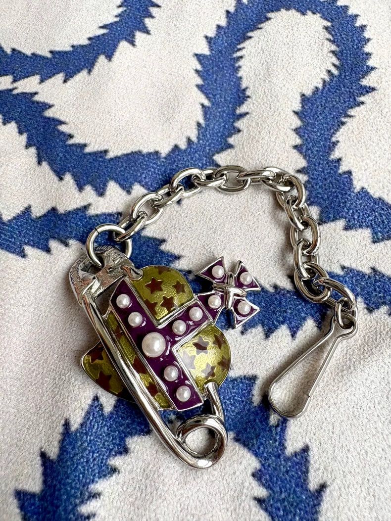 Vivienne Westwood Vivienne Westwood Pearl Heart Brooch Bracelet - dmc Size ONE SIZE - 2 Thumbnail