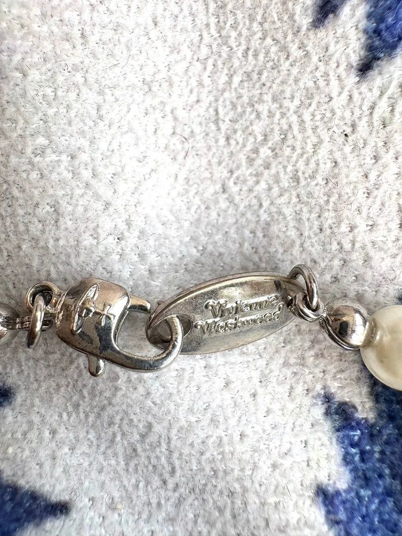 Vivienne Westwood Vivienne Westwood Pink Pearl Saturn Bracelet - dmc Size ONE SIZE - 9 Thumbnail