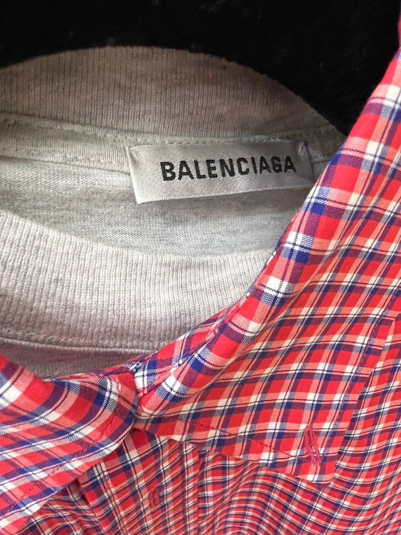 Balenciaga Balenciaga Two-Piece Check Shirt - dmc Size US XS / EU 42 / 0 - 3 Thumbnail
