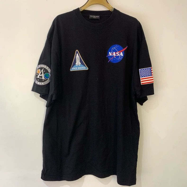 Balenciaga Balenciaga NASA collaboration embroidered badge logo short-sleeve - dmc Size US XS / EU 42 / 0 - 2 Thumbnail