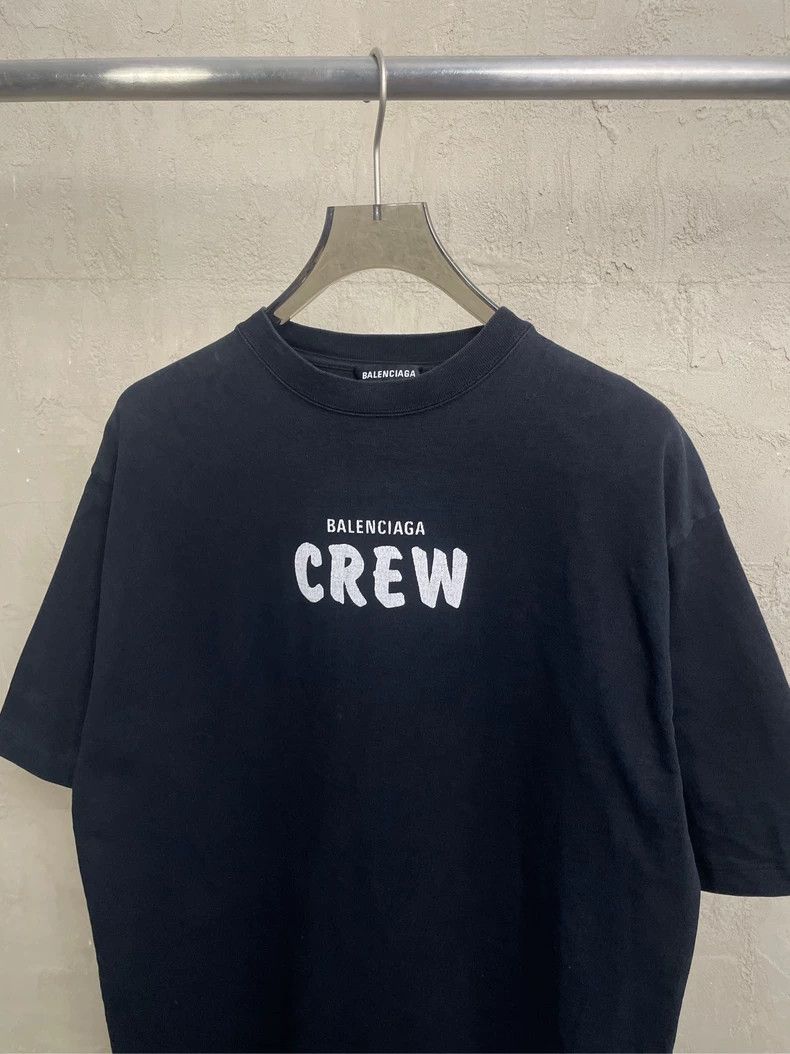 Balenciaga Balenciaga Black Crew Small Logo T-shirt - dmc Size US S / EU 44-46 / 1 - 3 Thumbnail