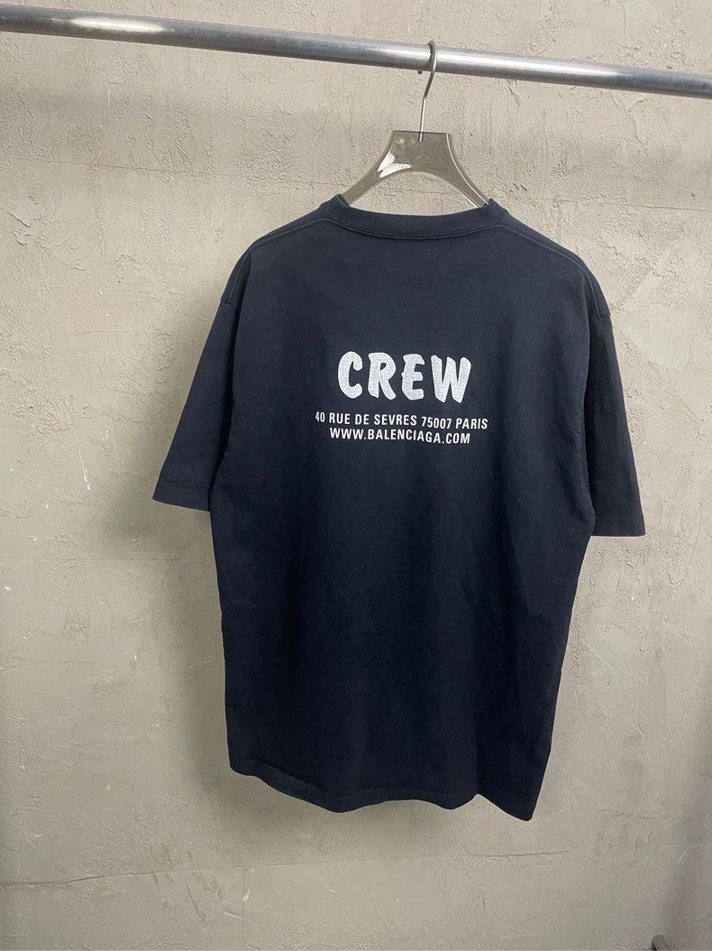Balenciaga Balenciaga Black Crew Small Logo T-shirt - dmc Size US S / EU 44-46 / 1 - 2 Thumbnail
