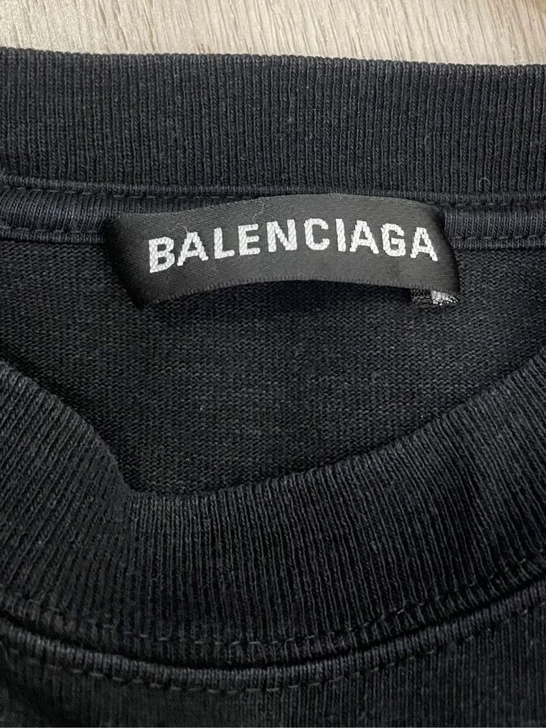 Balenciaga Balenciaga Black Crew Small Logo T-shirt - dmc Size US S / EU 44-46 / 1 - 5 Thumbnail